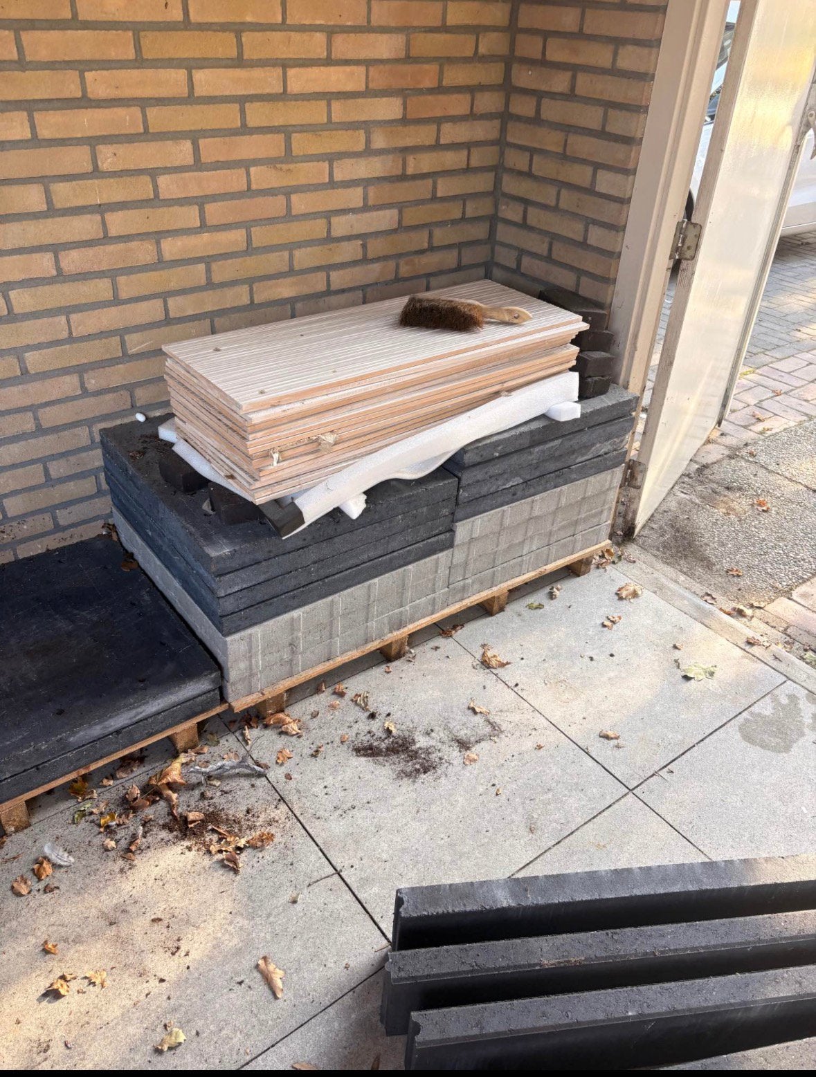 Betonnen tegels, Ophalen, Zo goed als nieuw, Beton, Terrastegels