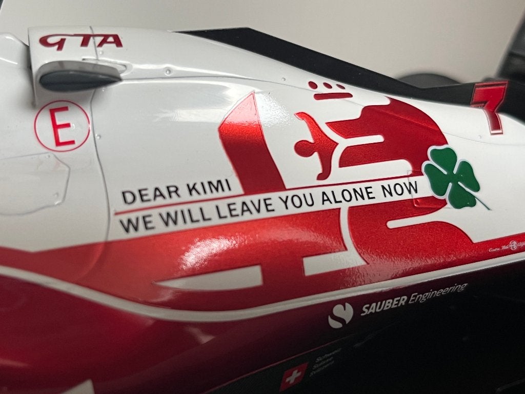 Last Race Kimi Raikkonen ALFA ROMEO C41 – Minichamps, Ophalen of Verzenden, Nieuw, Auto's