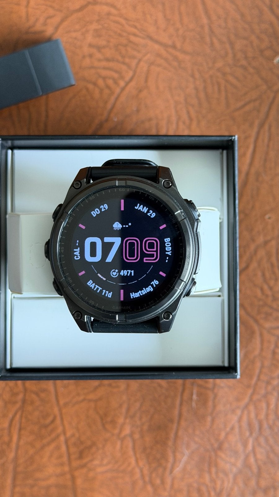 Garmin Fenix 8 Solar Sapphire 47mm, Sieraden, Tassen en Uiterlijk, Sporthorloges, Hartslag, Zwart, Ophalen of Verzenden, Zo goed als nieuw