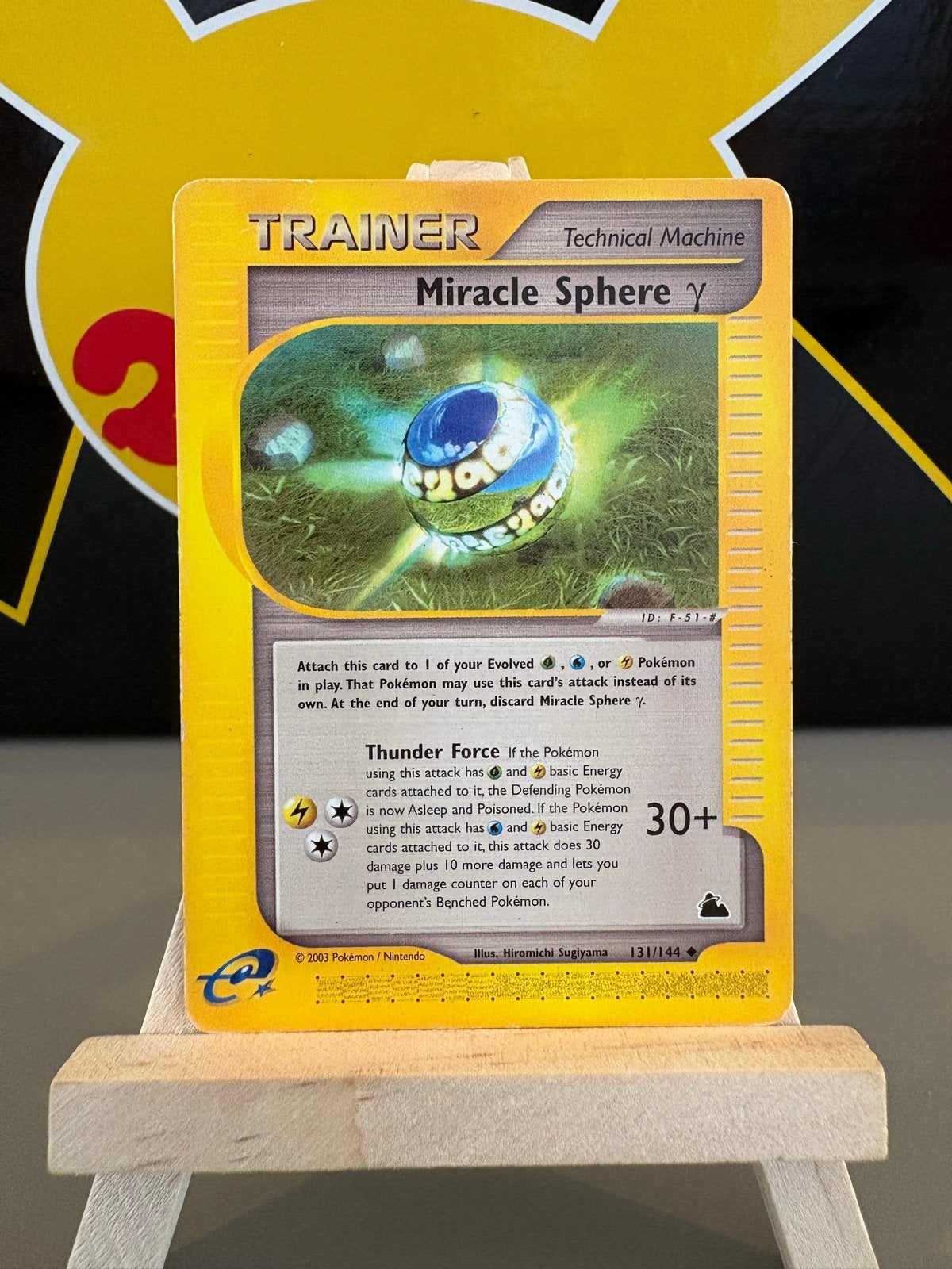 Pokemon Miracle Sphere y Trainer Kaart (131/144), Ophalen of Verzenden, Gebruikt, Losse kaart