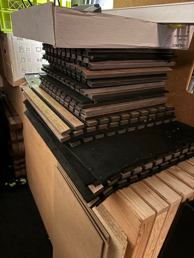 Partij akoestische panelen voor unieke wanddecoratie, Ophalen, Zo goed als nieuw