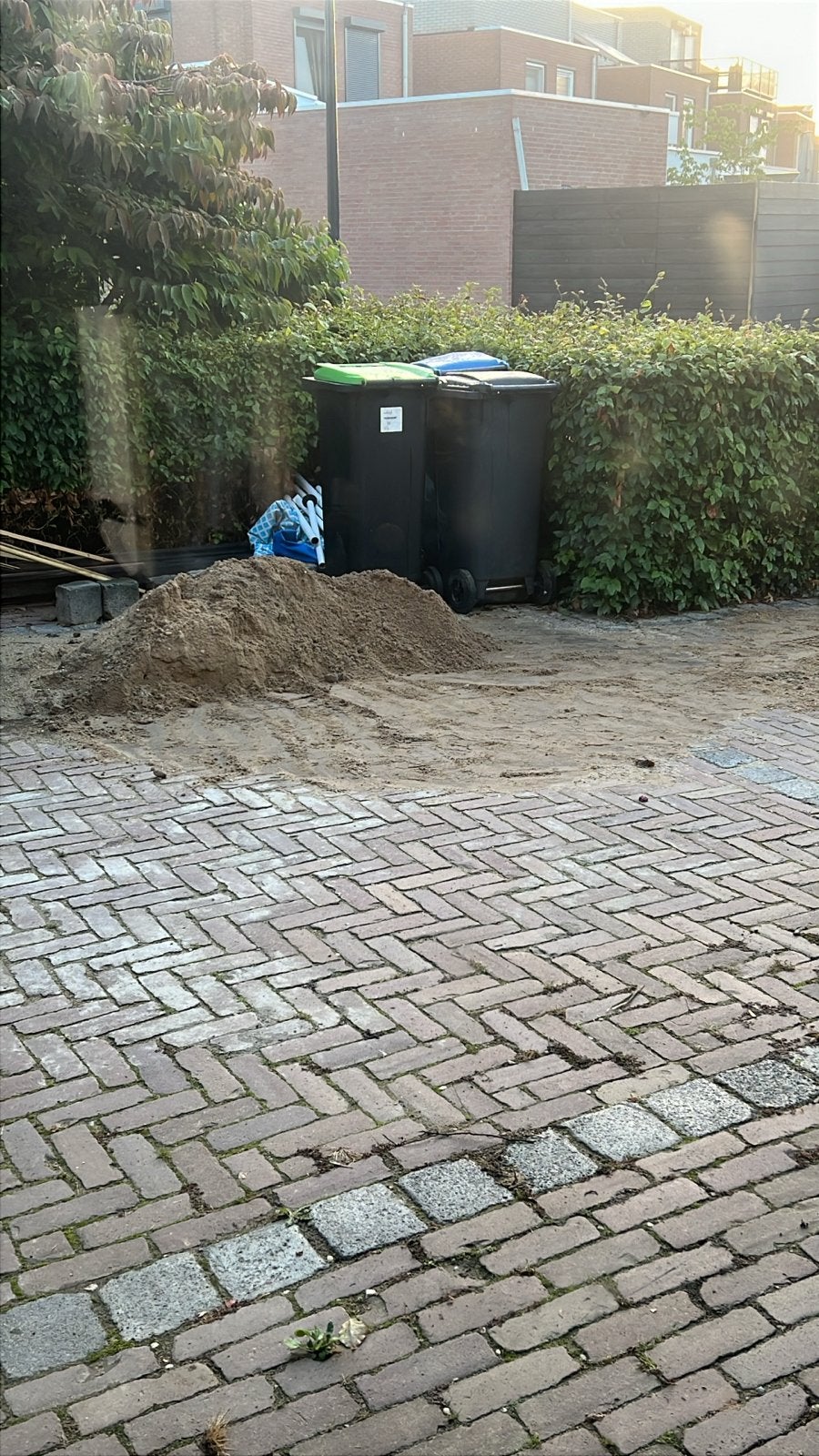 Kwart kuub gele grond / ophoogzand, Ophalen, Gebruikt, Ophoogzand
