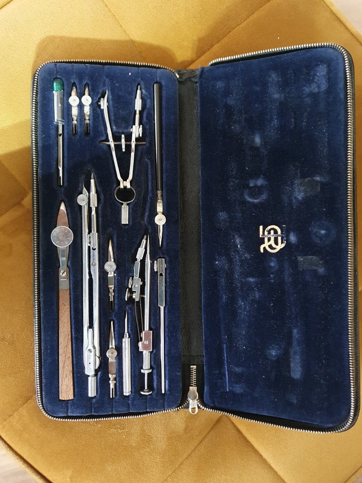 Tekenset E.O. Richter & Co Precision in etui, Ophalen of Verzenden