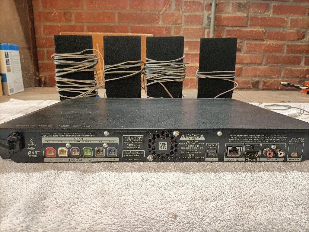 Sony BVD-E2100 Blu-ray Home Cinema Systeem met 4 Speakers, Ophalen, Gebruikt, Film, Blu-ray