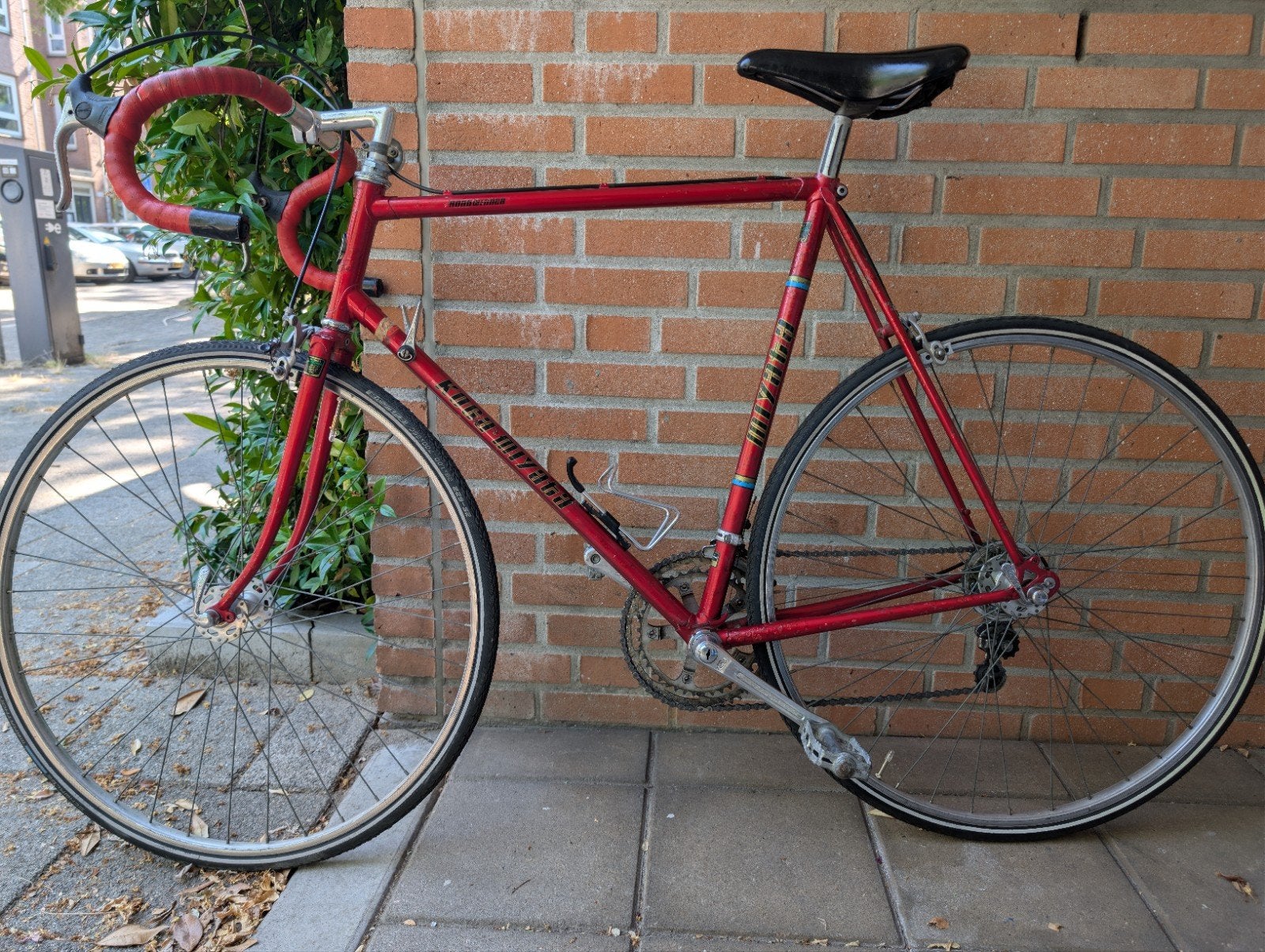 Koga Miyata Roadrunner racefiets, jaren '80, framemaat 60cm, Ophalen, Gebruikt, Velgrem, 57 tot 61 cm
