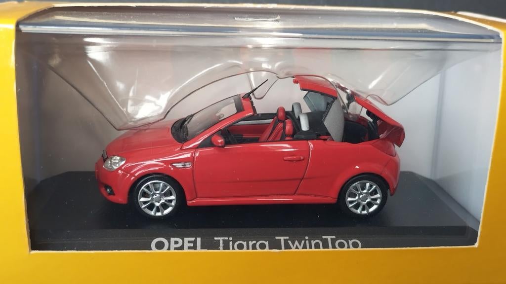 Opel Tigra Twin Top 1:43 Minichamps Pol, Hobby en Vrije tijd, Auto, MiniChamps, Aachen Germany, Nieuw