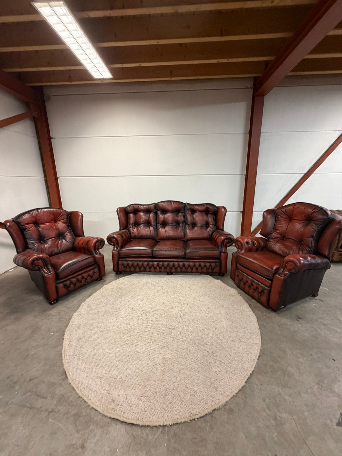 Chesterfield bankstel set 3-1-1 zits Suzanne model Z.G.A.N., Ophalen of Verzenden