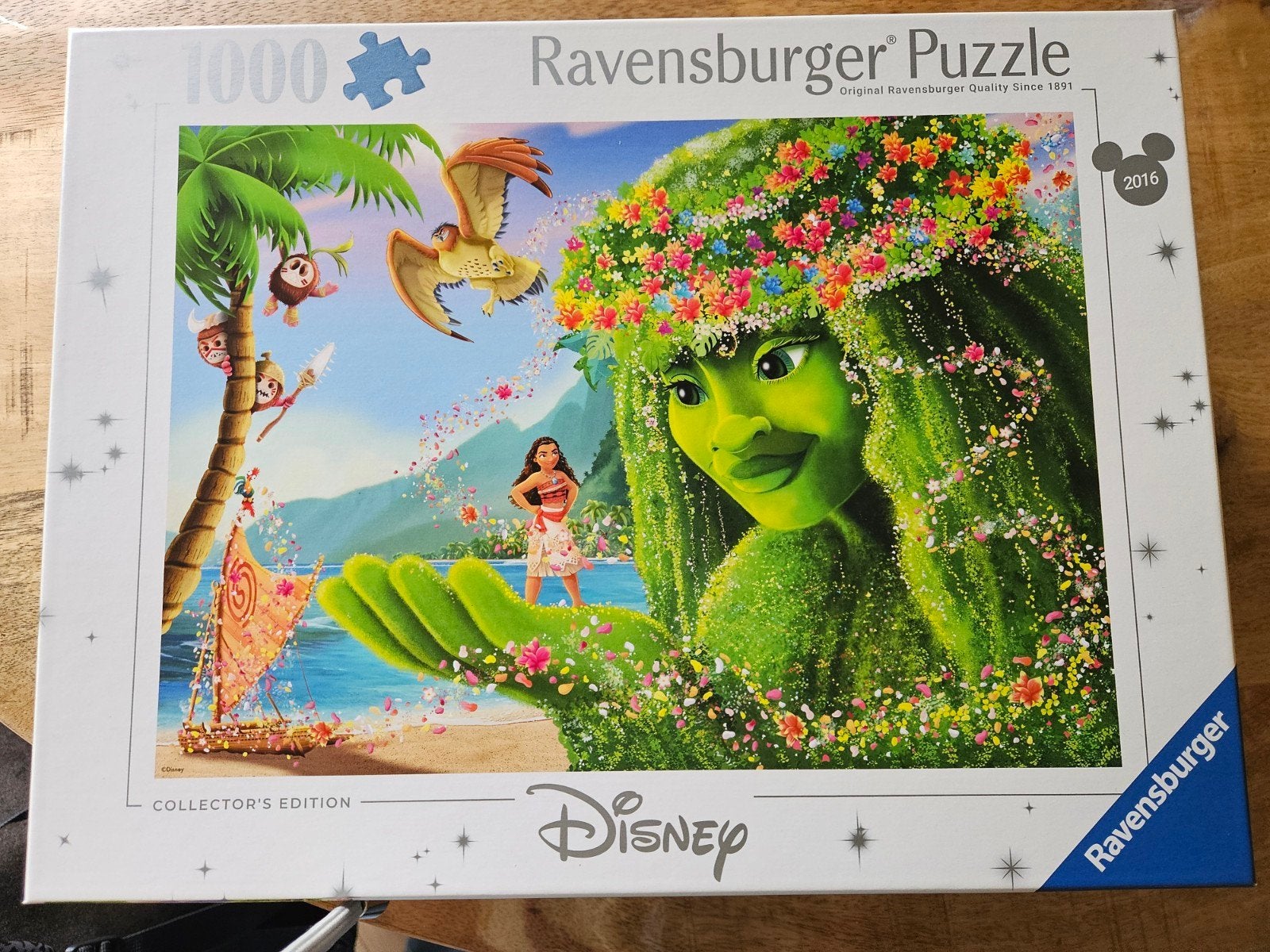 Disney puzzel 1000 Vaiana, Verzenden, 500 t/m 1500 stukjes, Zo goed als nieuw, Legpuzzel