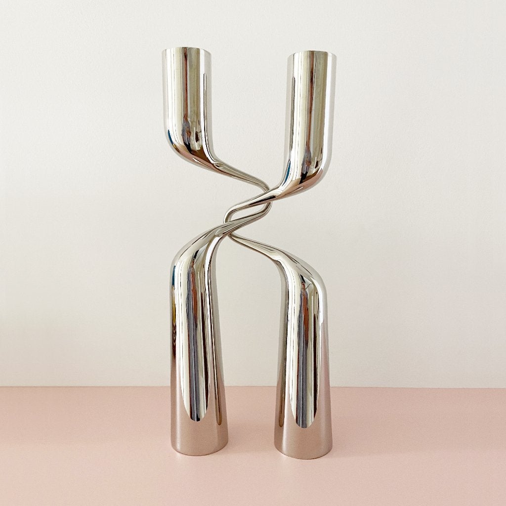 chromen Deens Design KANDELAREN Mikaela Dörfel Menu vintage, -, -, Ophalen of Verzenden, Zo goed als nieuw