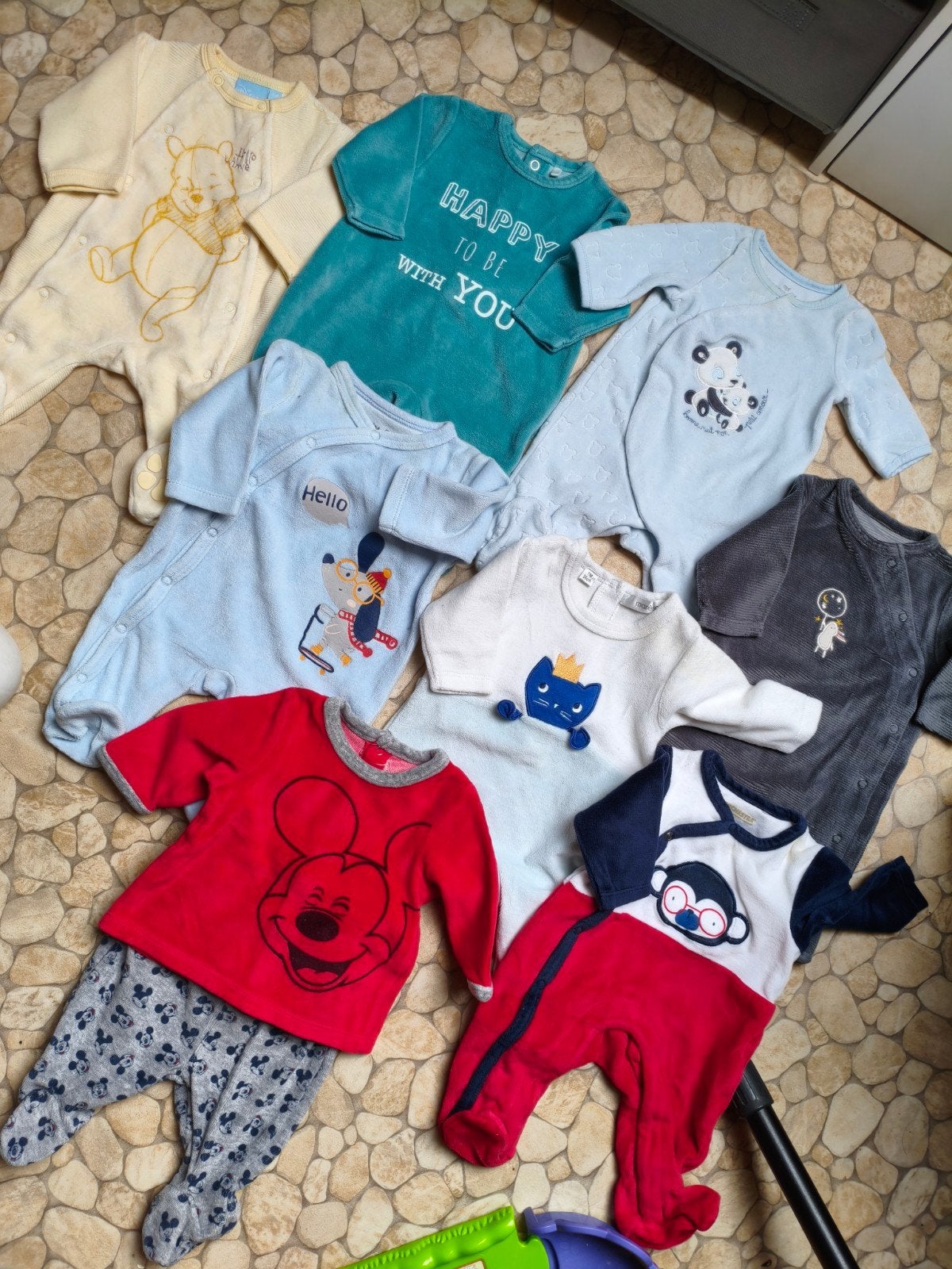 8  baby pakjes – ca. 1 maand, Gebruikt, Ophalen of Verzenden, Pakje, Jongetje