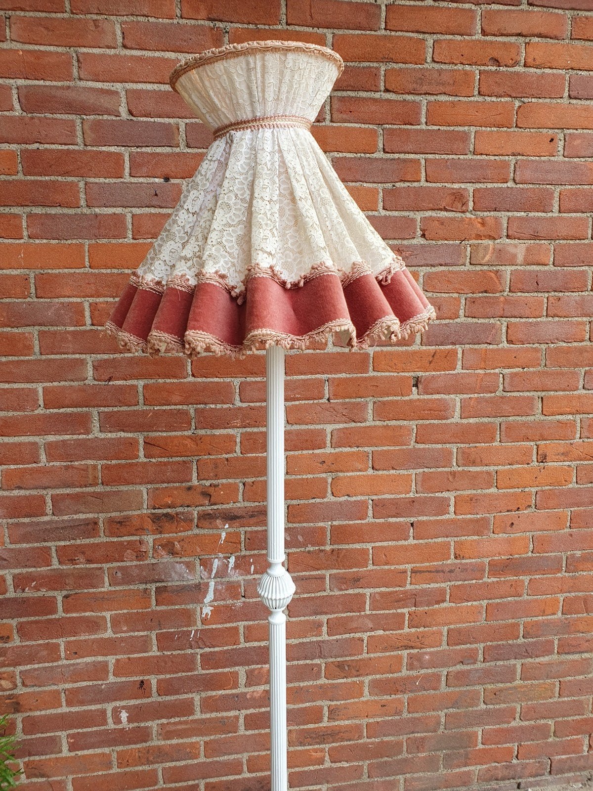 vintage staande lamp, Huis en Inrichting, Ophalen, Gebruikt, E27 (groot), Metaal