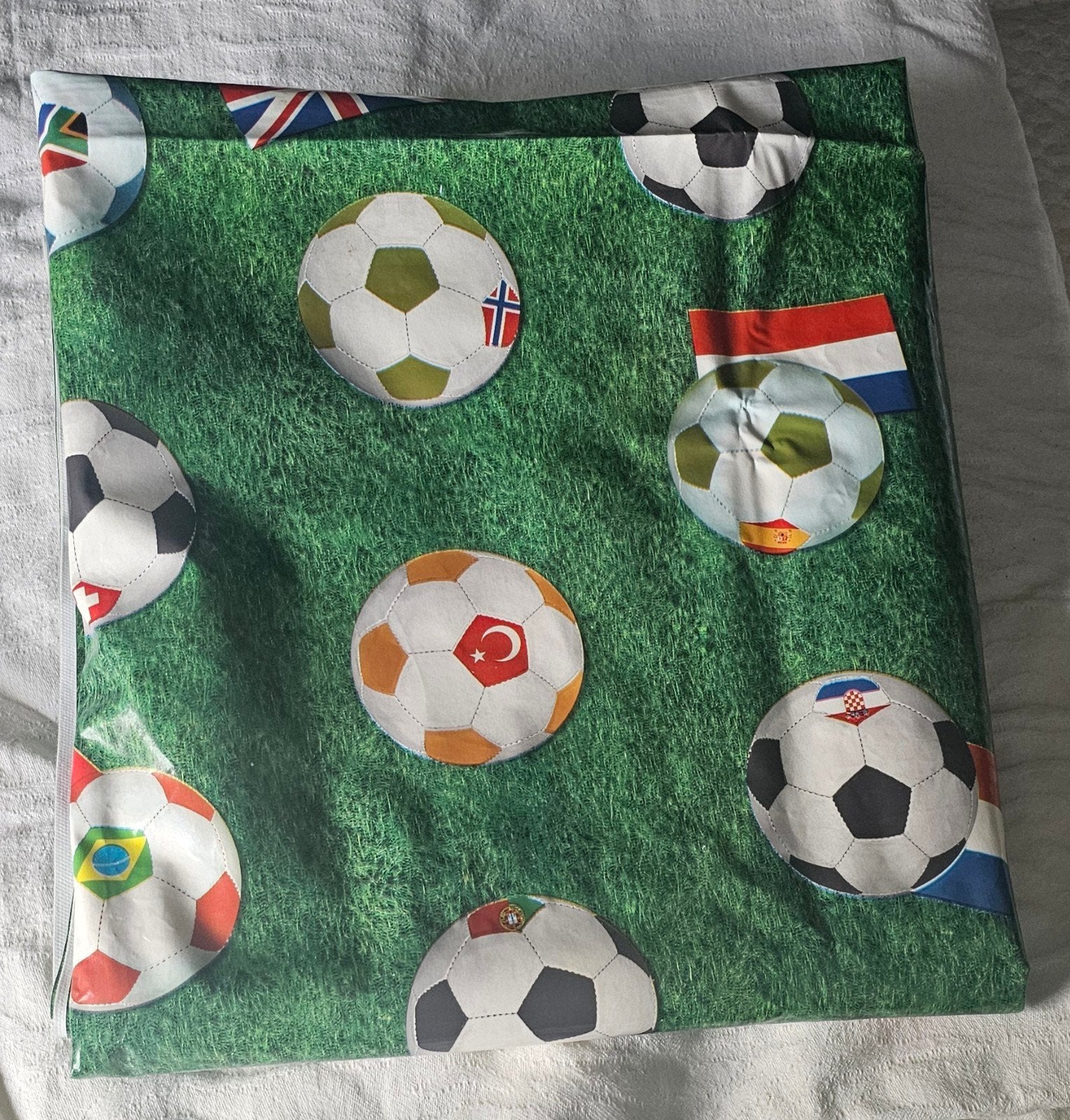 Vinyl Tafelkleed Voetbal, Huis en Inrichting, Tafelkleden, Ophalen of Verzenden, Nieuw, Rechthoek, Binnen