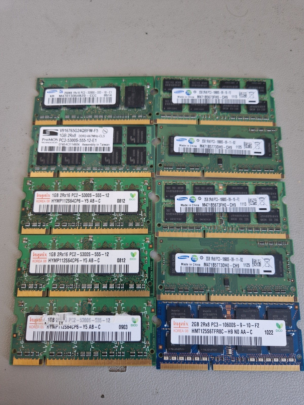 5x DDR2 5xDDR3 Laptop ram sticks, Computers en Software, Ophalen of Verzenden, DDR2, Desktop