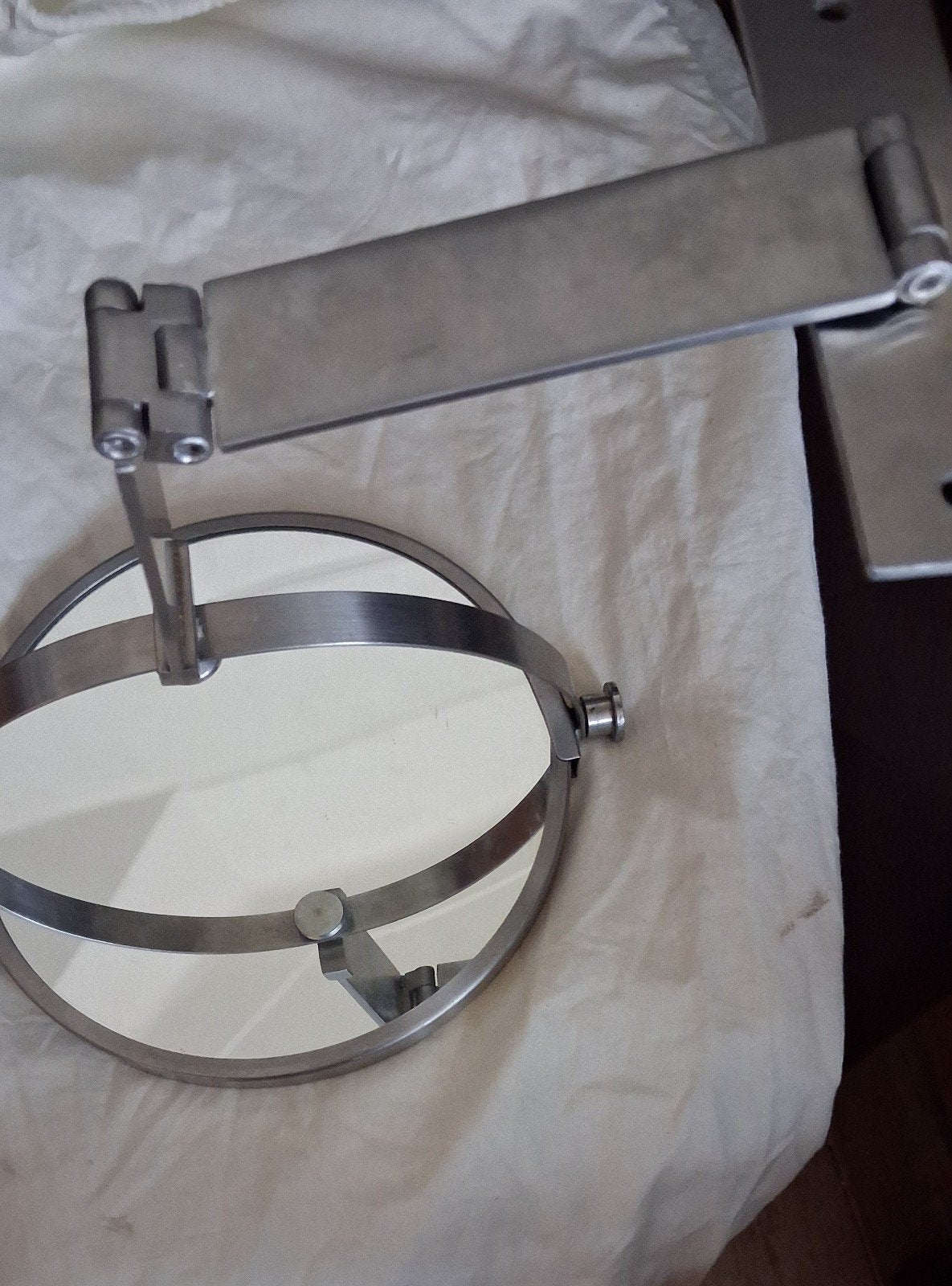 IKEA GRUNDTAL Vergroting en Gewone Spiegel, Ophalen, Minder dan 50 cm, Gebruikt, Rond