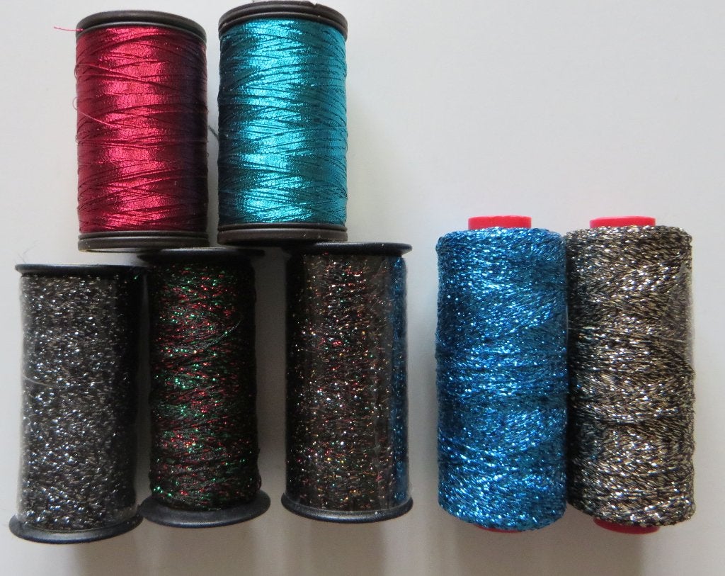 Garen metallic 7 stuks, Ophalen, Zo goed als nieuw, Garen of Naald(en)