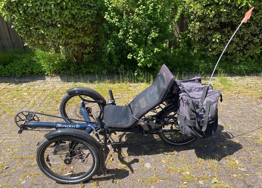 Ligfiets HP Velotechnic Scorpion FX (2012), Fietsen en Brommers, Fietsen | Ligfietsen, Gebruikt, Onderstuur, Schijfrem, Ophalen