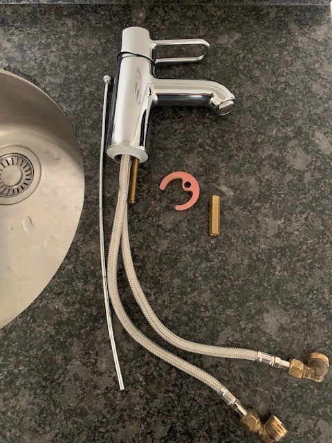 Hansgrohe Axor Uno eenhendel wastafelmengkraan, Ophalen of Verzenden, Zo goed als nieuw, Chroom, Kraan