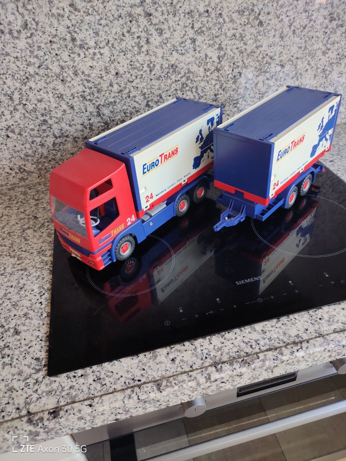 Playmobil Vrachtwagen met Aanhanger (Set 4323), Complete set, Voertuig, Ophalen of Verzenden, Zo goed als nieuw