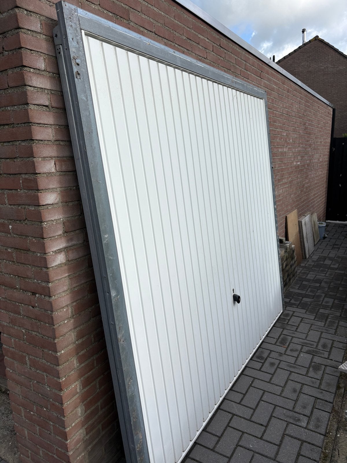 Hormann Garagedeur N80 - 2375 x 2125 mm, Ophalen, Gebruikt, Garagedeur, Metaal
