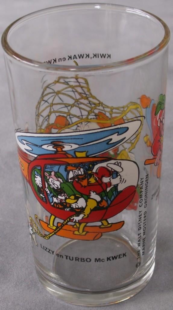 Disney glas vintage Duck Tales glas uitg Marne Mosterd Groni, Verzamelen, Ophalen of Verzenden, Overige figuren, Nieuw, Beeldje of Figuurtje