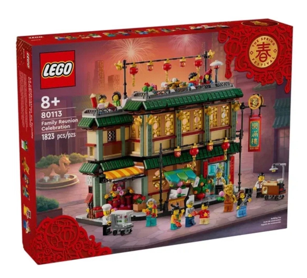 Lego 80113 Familie Restaurant Chinees Festival Nieuw, Ophalen, Overige thema's, Lego, Nieuw