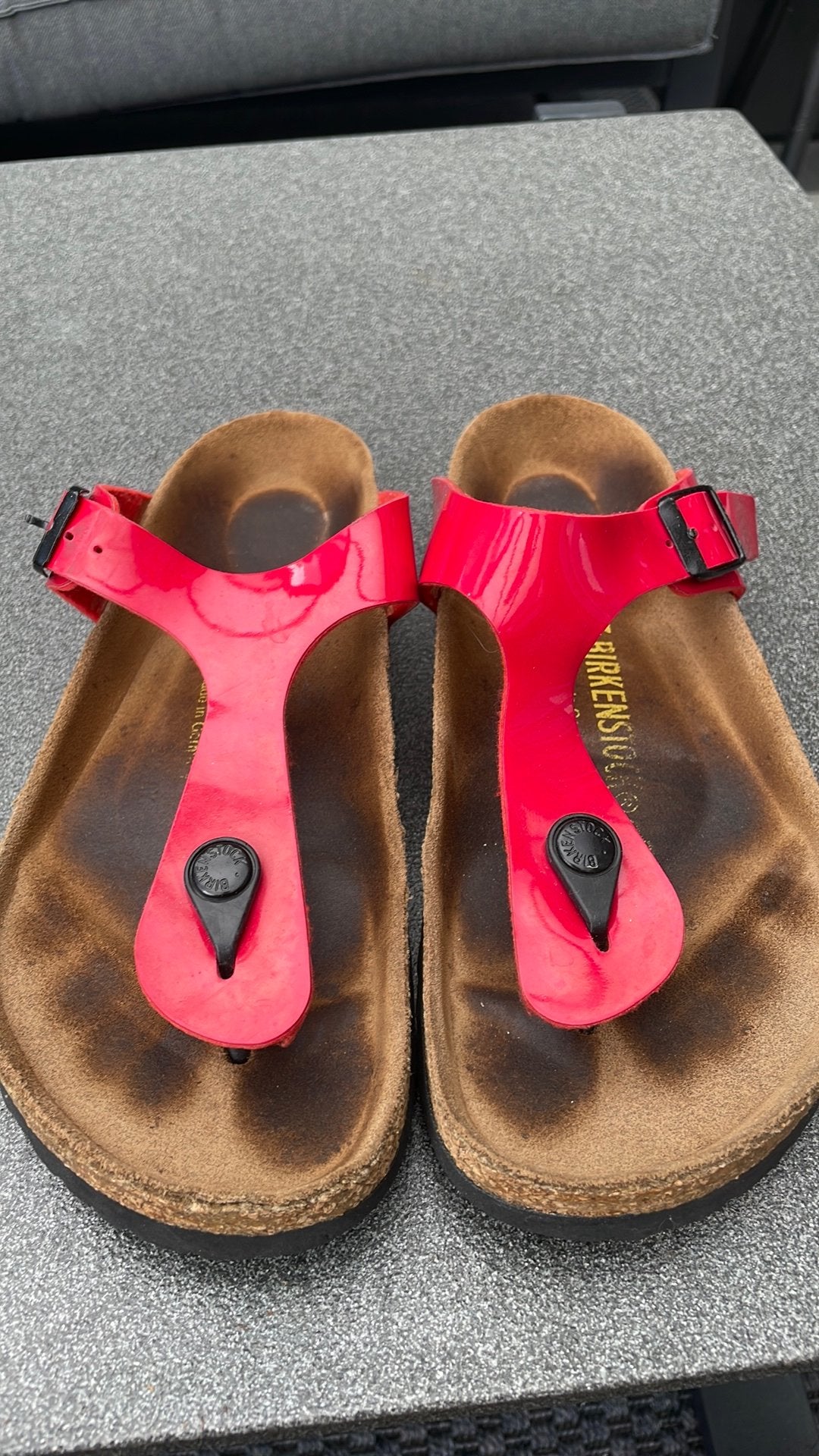 Birkenstock 37, Ophalen of Verzenden, Gedragen, Rood