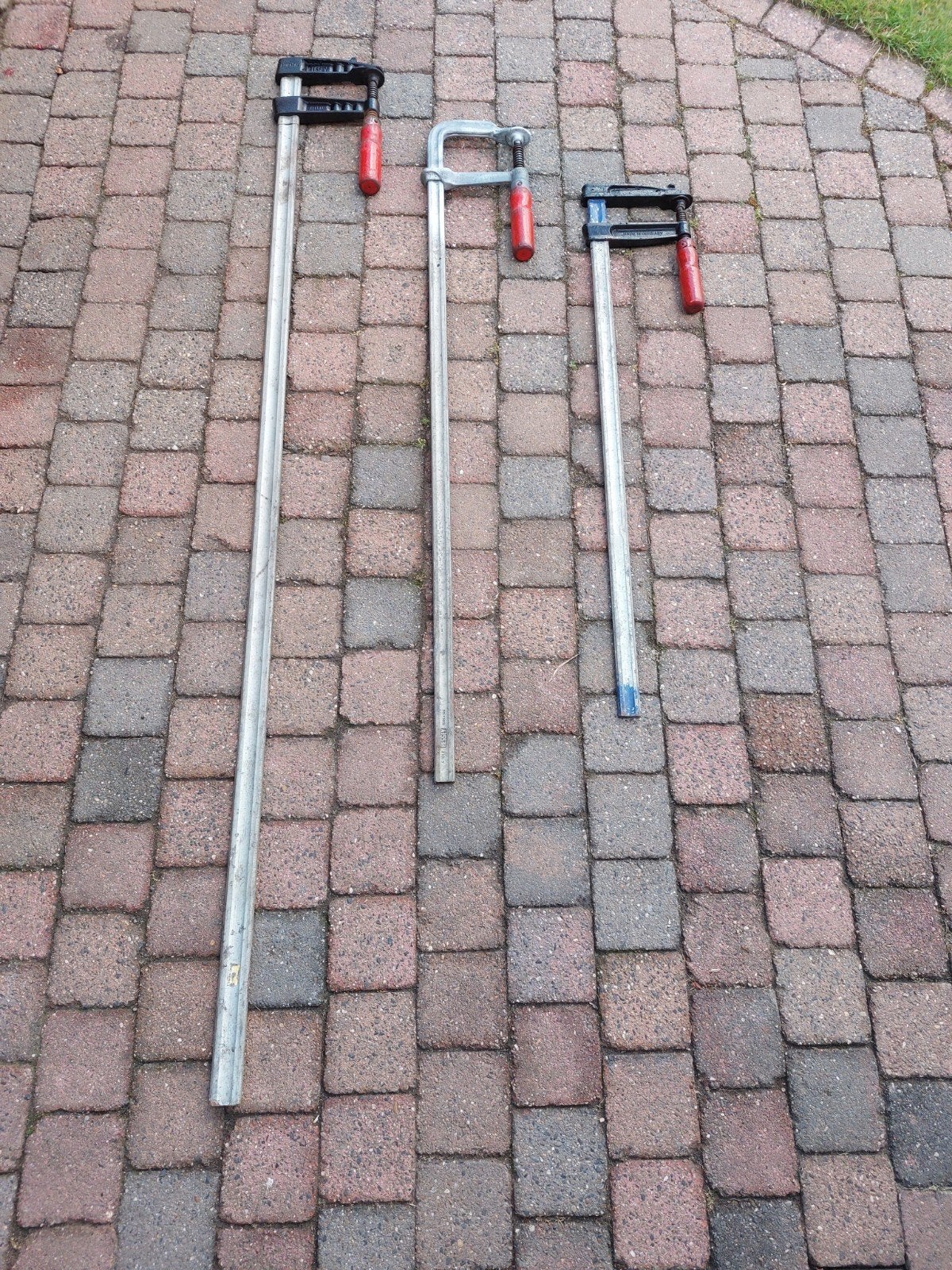 3 lange lijmklemmen, Ophalen, Zo goed als nieuw