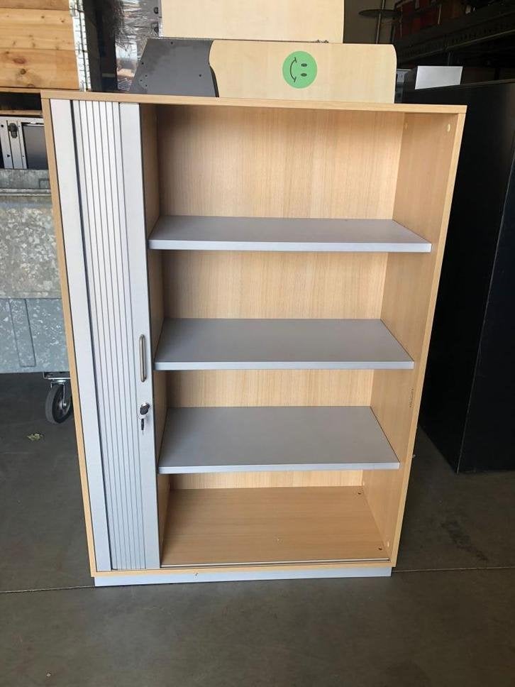 Werndl archiefkasten/ roldeurkast/opbergkast als nieuw, Niet ingevuld, 100 tot 150 cm, Niet ingevuld, Zo goed als nieuw