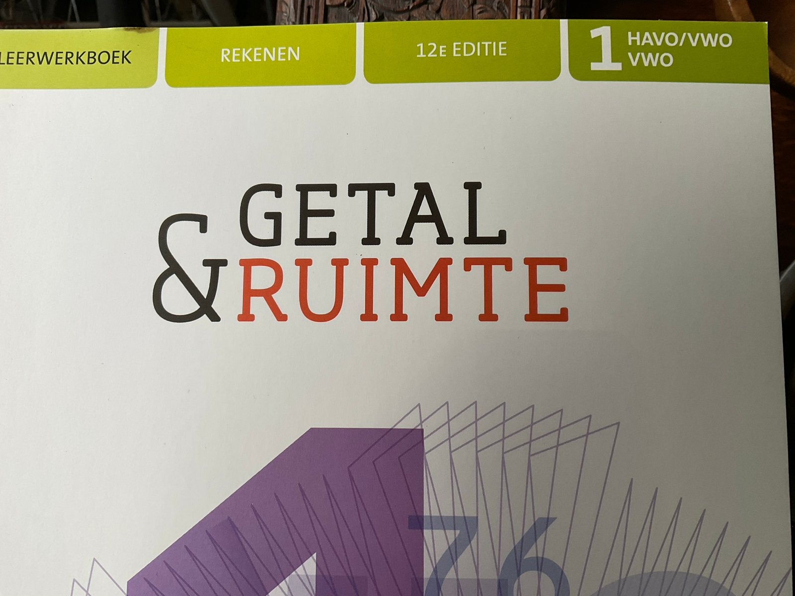 Getal & Ruimte 1 HAVO/VWO 12e editie - Nieuw, Boeken, Ophalen of Verzenden, Nieuw, HAVO, Wiskunde A