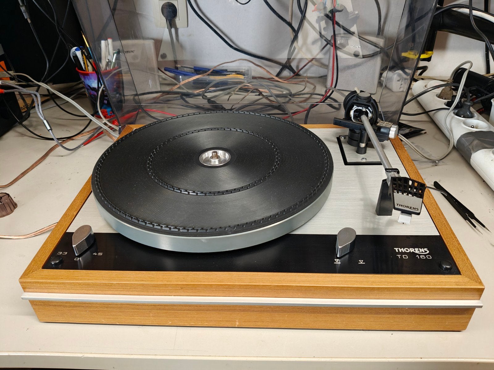 Thorens TD-160, Audio, Tv en Foto, Ophalen of Verzenden, Gebruikt, Platenspeler, Thorens