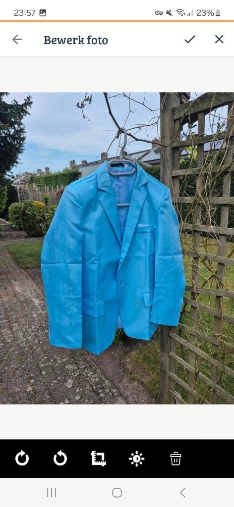 Driedelig pak Archer, Blauw, Ophalen of Verzenden, Zo goed als nieuw, Shein