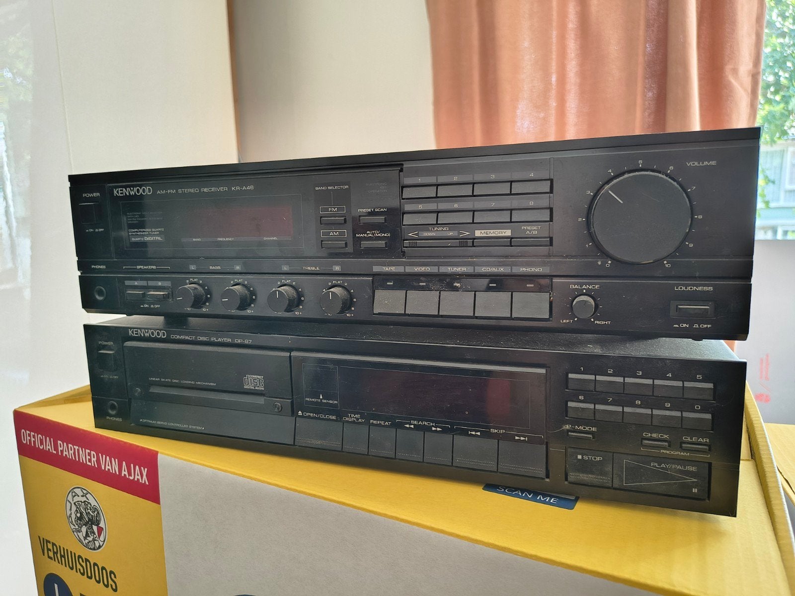Kenwood versterker met radio en cd speler, Audio, Tv en Foto, Versterkers en Receivers, Ophalen, Gebruikt, Overige merken