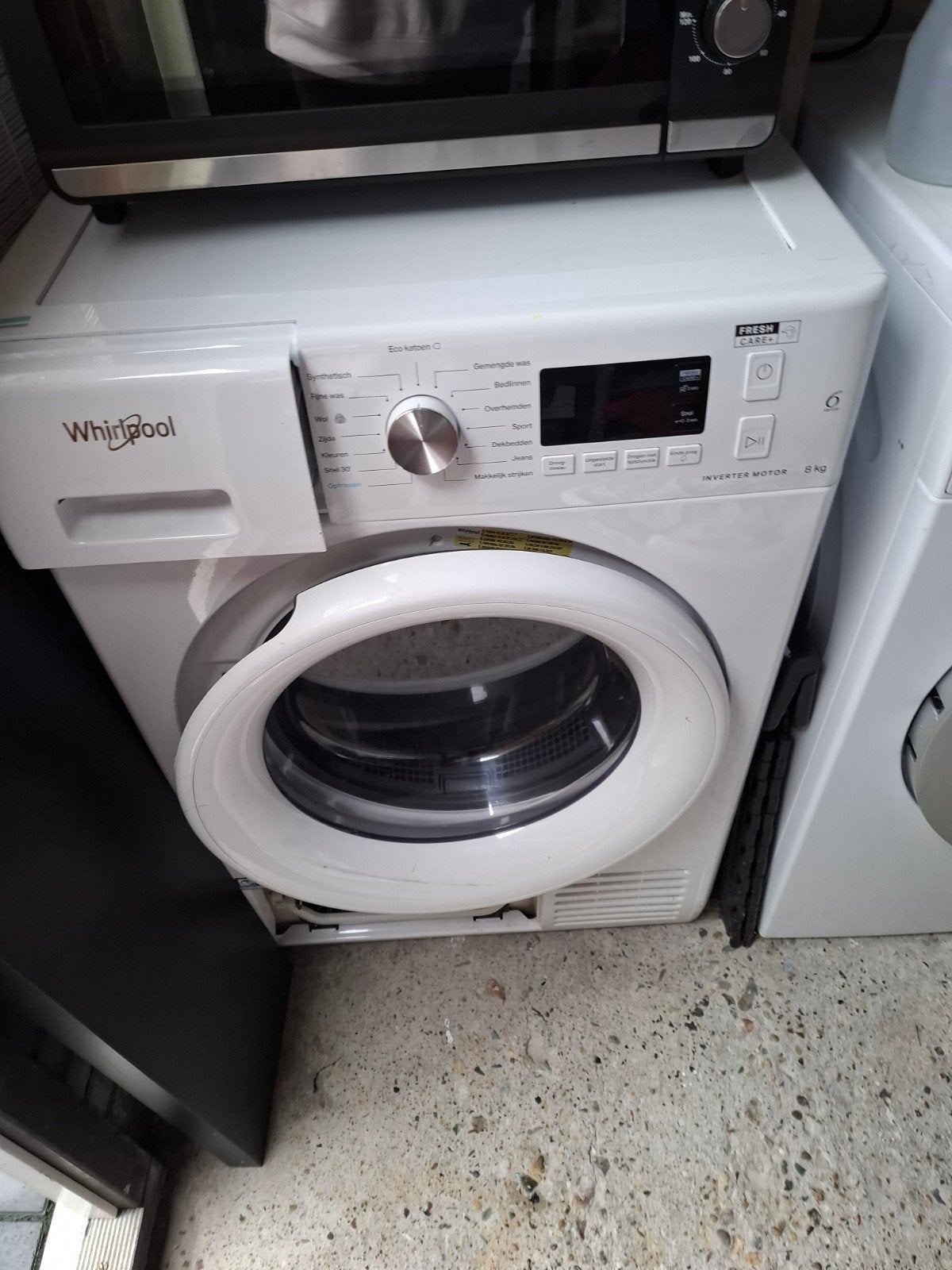 whirlpool  condens warmtepomp droger 8 kilo Zo goed als nieu, Ophalen, 8 tot 10 kg, Zo goed als nieuw, Voorlader