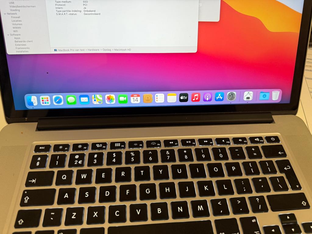 Apple Macbook Pro 2014 15 inch 16GB, MacBook Pro, 256 GB, 2 tot 3 Ghz, Ophalen of Verzenden
