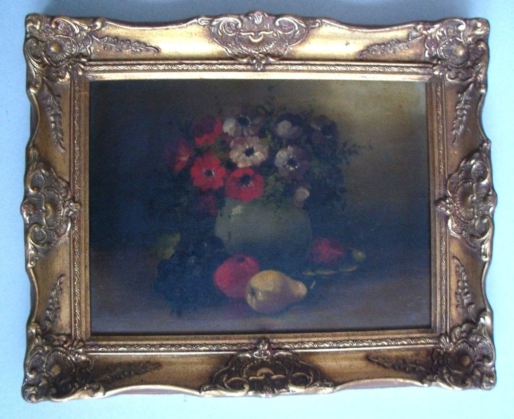 Tilly Moes - (1899-1979) - Stilleven - olieverf op paneel, Ophalen