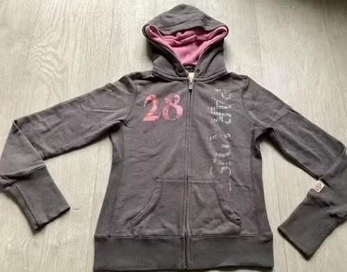 Grijze hoodie / vest met rits Maat M van O bleu, Kleding | Dames, Maat 38/40 (M), Ophalen of Verzenden, O bleu, Grijs