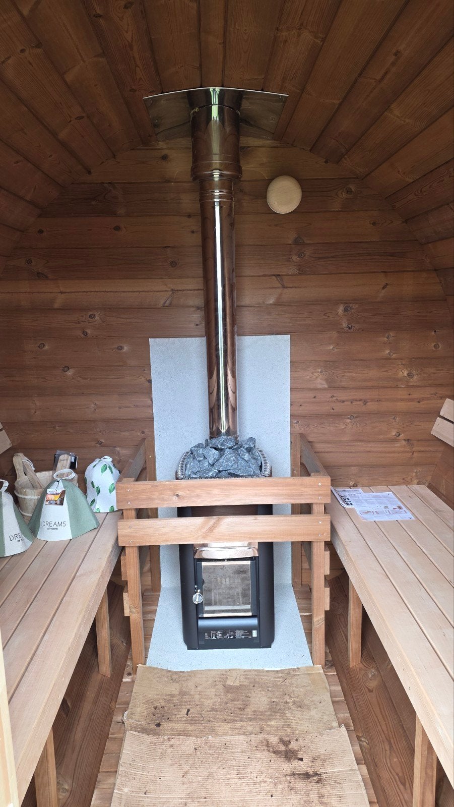 2M Barrel Sauna Gratis Levering en Plaatsing - 10% KORTING, Ophalen of Verzenden, Nieuw, Fins of Traditioneel, Complete sauna