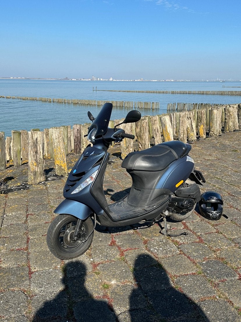 Piaggio Zip Scooter - Blauw, Goed Onderhouden, Ophalen, Gebruikt, Maximaal 45 km/u, Zip