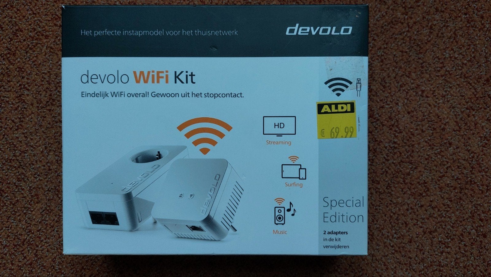 Devolo WiFi Kit Special Edition - Zender en Ontvanger, Telecommunicatie, Ophalen of Verzenden, Nieuw, Zender en Ontvanger