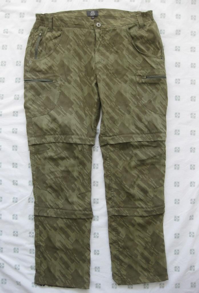 Human Nature afritsbroek camouflageprint broek, XXL, Overige maten, Ophalen of Verzenden, Groen, Gedragen