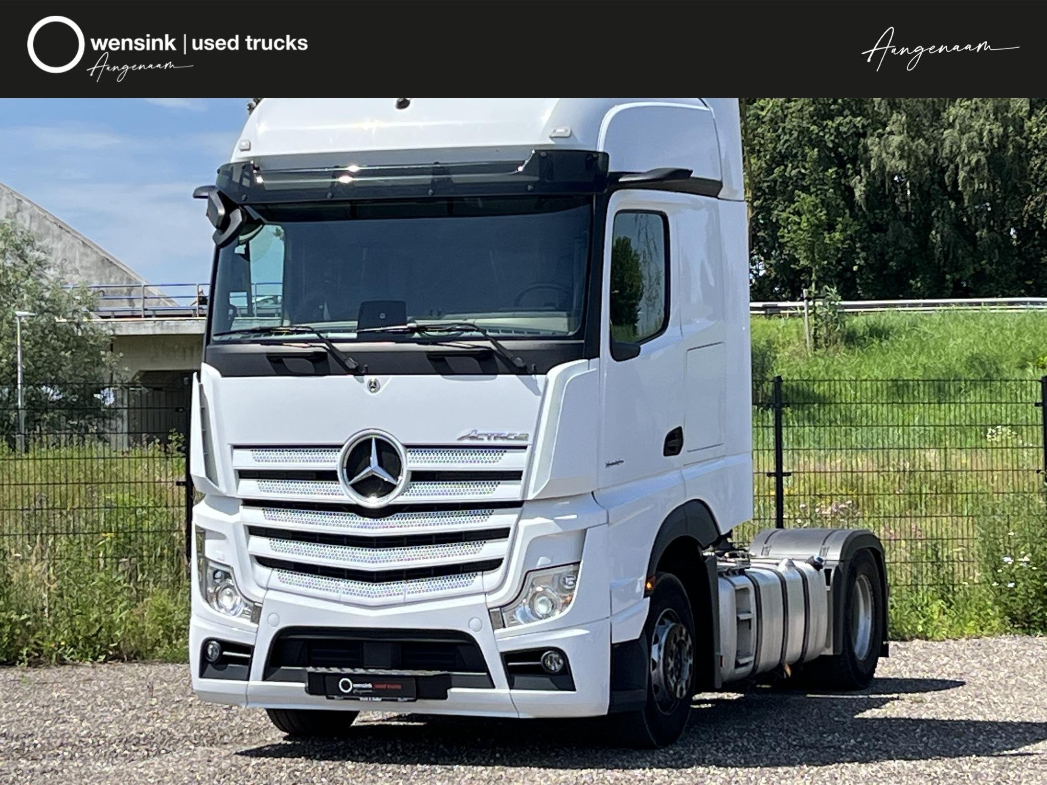 Mercedes-Benz Actros 1845 LS | BigSpace | Xenon | 2 Tanks, Auto's, Vrachtwagens, Automaat, Stof, Wit, Mercedes-Benz