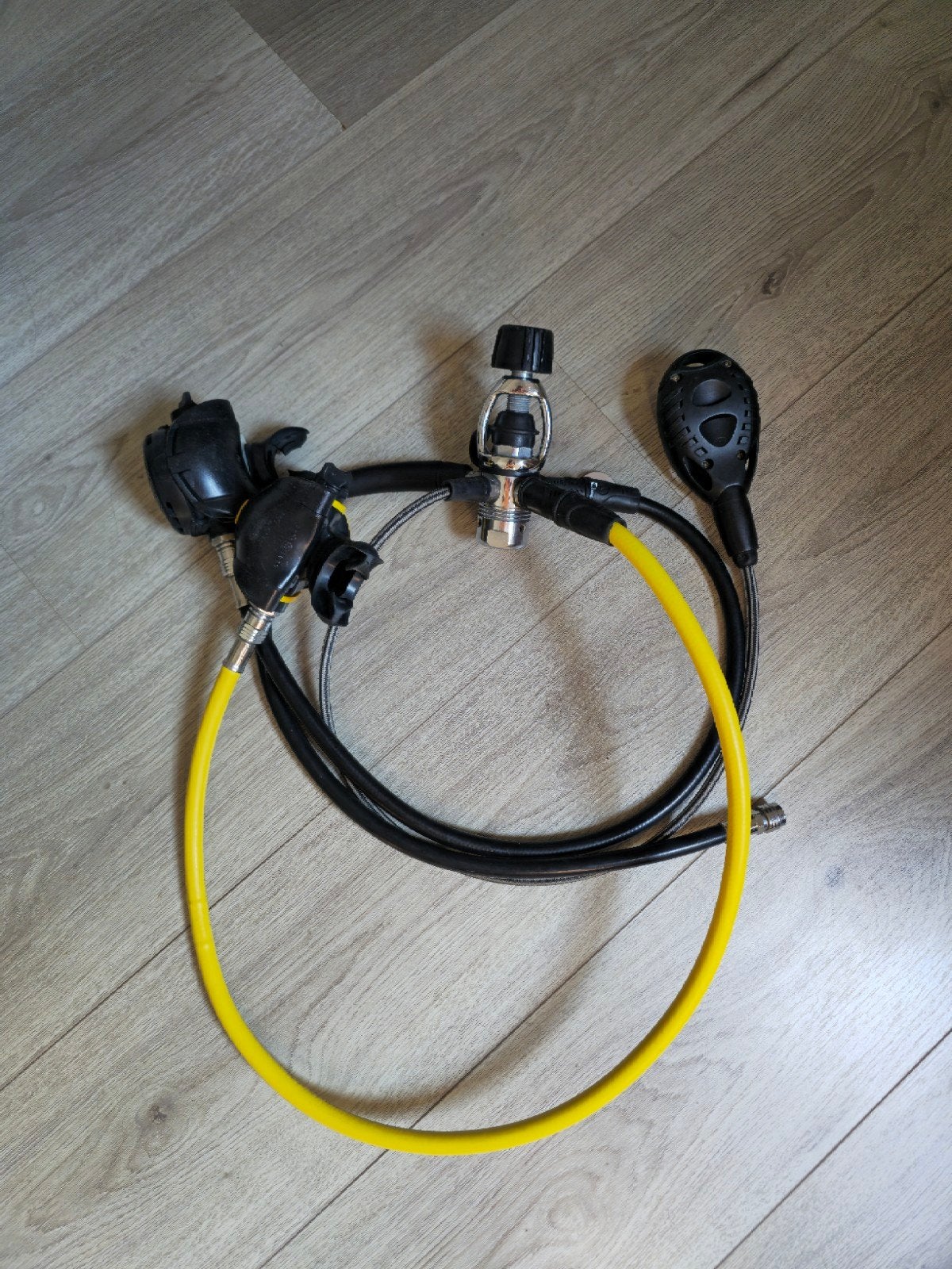 Aqualung duikregelaar met octopus en console, Watersport en Boten, Duiken, Ophalen of Verzenden, Gebruikt