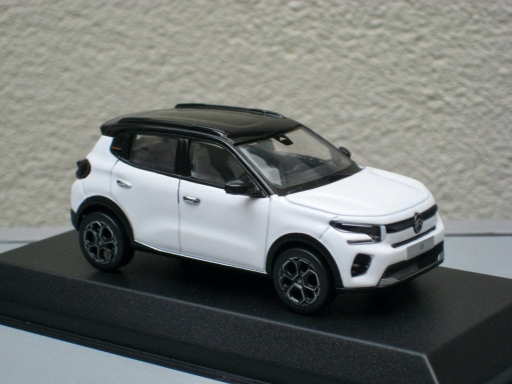 Citroen C3 2024 rood, wit of wit met zwart dak Norev 1:43, Ophalen of Verzenden, Nieuw, Auto, Norev
