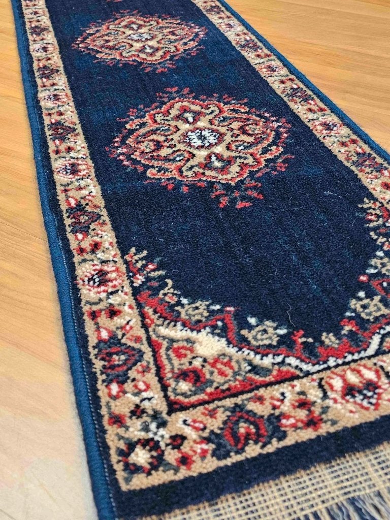 Oosters tapijt loper 142/37 cm, Minder dan 50 cm, 100 tot 150 cm, Zwart, Djt@dejuistetoon.eu