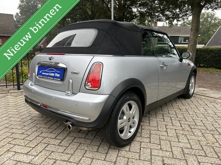 Mini Cabrio 1.6 One Cabrio 2e Eig Beurt , Remmen,APK, Auto's, Gebruikt, Zwart, 4 cilinders, Cabriolet