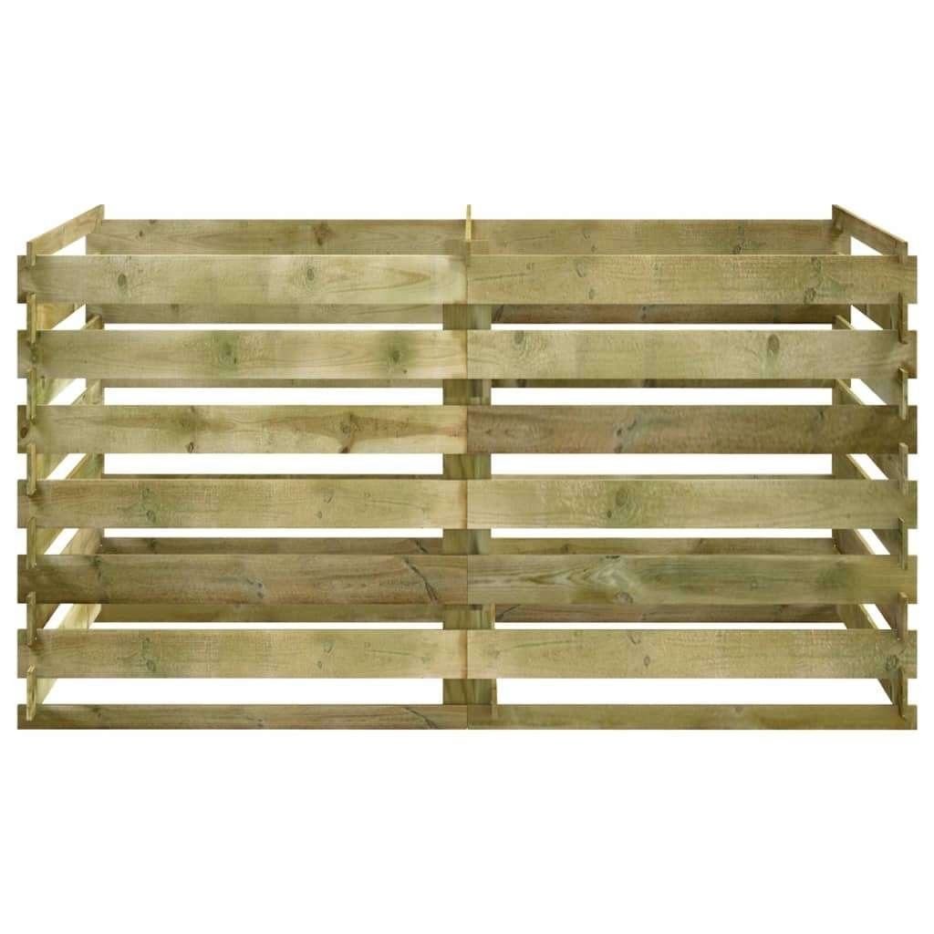 Compostbak vierkant 180x90x90cm hout compost GRATIS BEZORGD, Verzenden, Compostbak