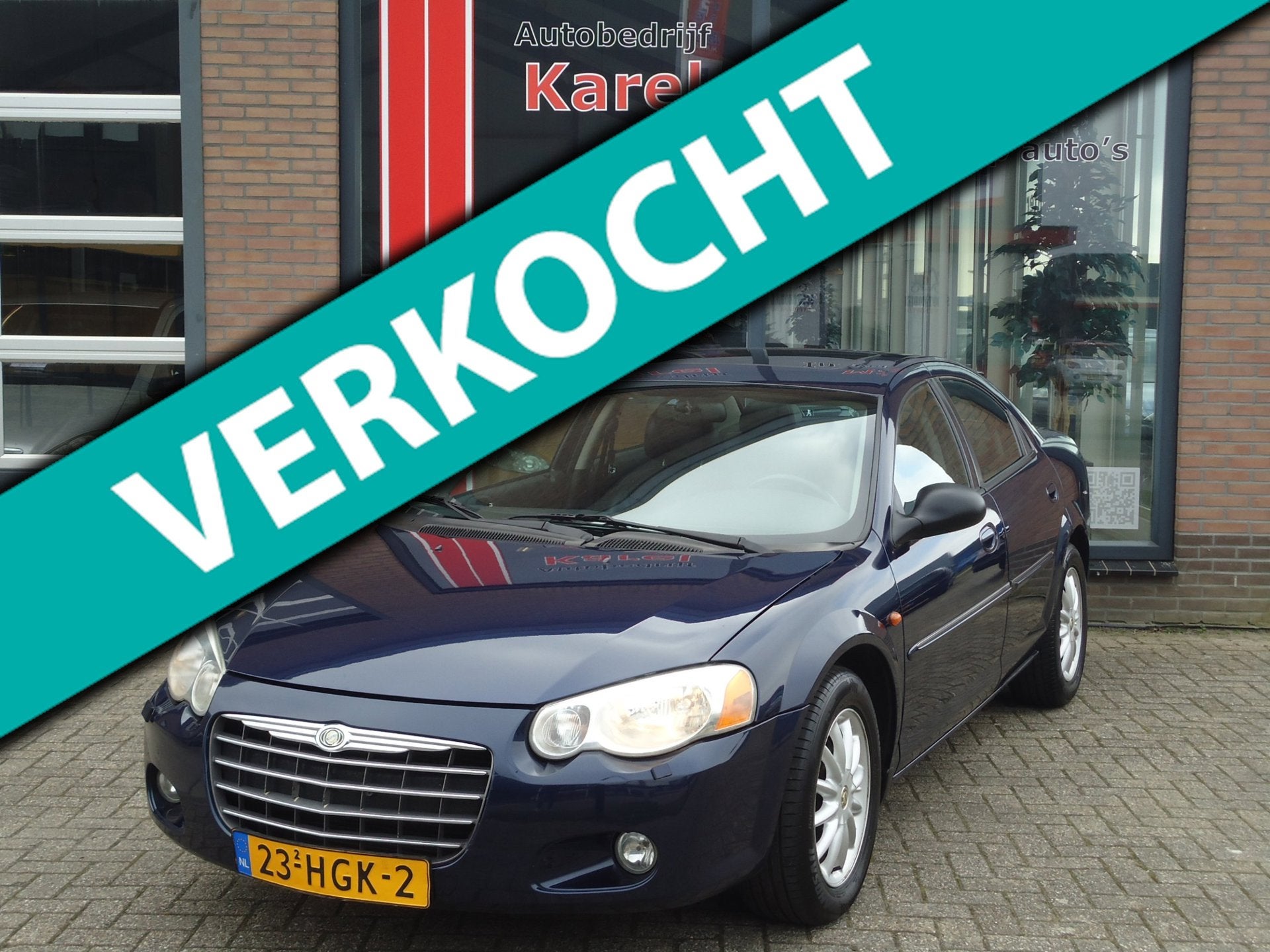 Chrysler Sebring 2.7i V6 Limited *AUTOMAAT* *SCHUIFDAK* *NET, Auto's, 450 kg, Gebruikt, Blauw, Bedrijf