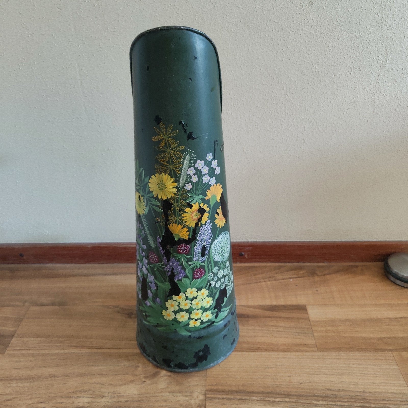 Vintage kolenkit met bloemmotief, Ophalen of Verzenden