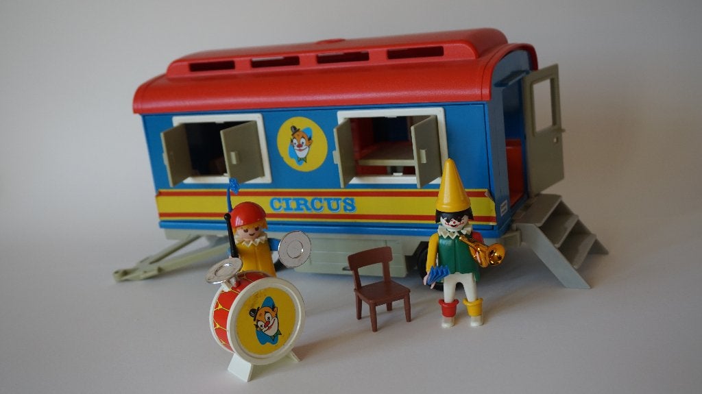 Playmobil Pipowagen met twee clowns, Complete set, Overige typen, Ophalen of Verzenden, Zo goed als nieuw