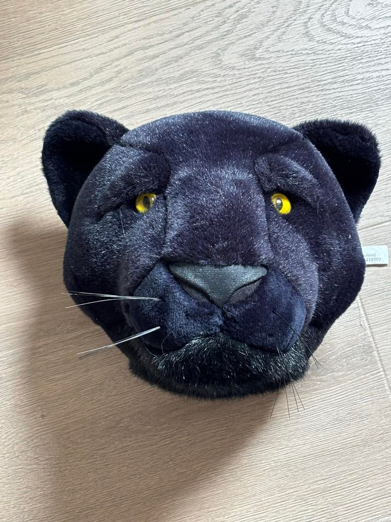 Bibib & Co Pluche dierenkoppen. Olifant, tijger, puma, Overige merken, Overige karakters, Ophalen of Verzenden, Zo goed als nieuw